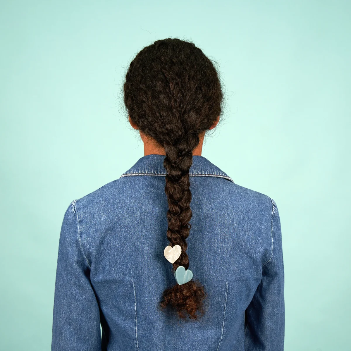 Pince à cheveux mini Cœur Bleu – Image 5