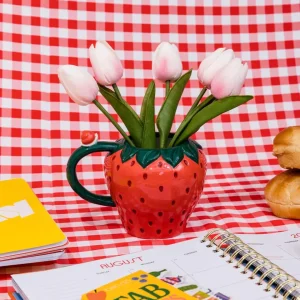 Tasse céramique, Fraise