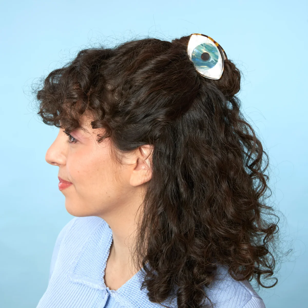 PINCE À CHEVEUX OEIL - BLEU – Image 9
