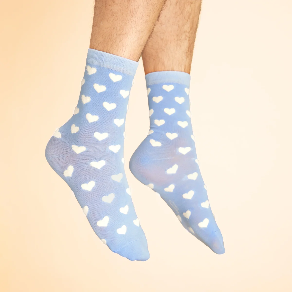 CHAUSSETTES COEUR BLANC