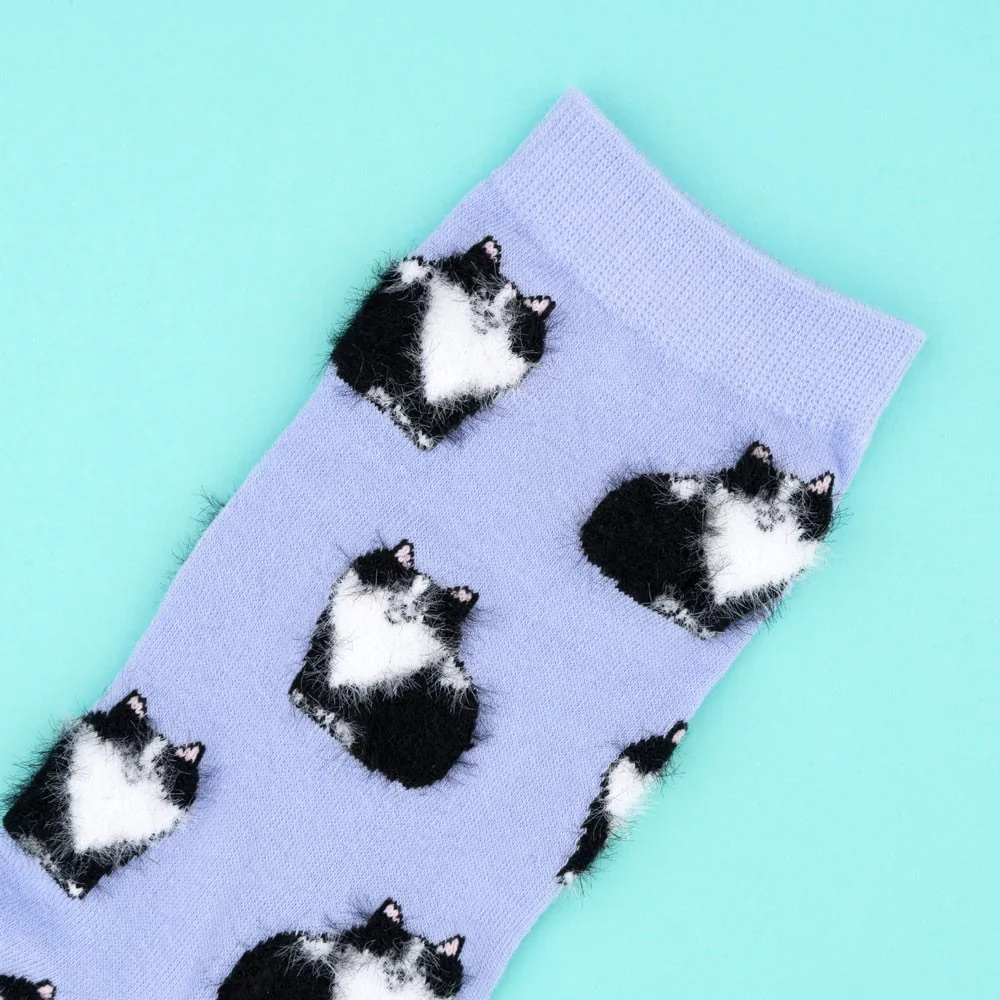 CHAUSSETTES CHAT NOIR & BLANC – Image 4