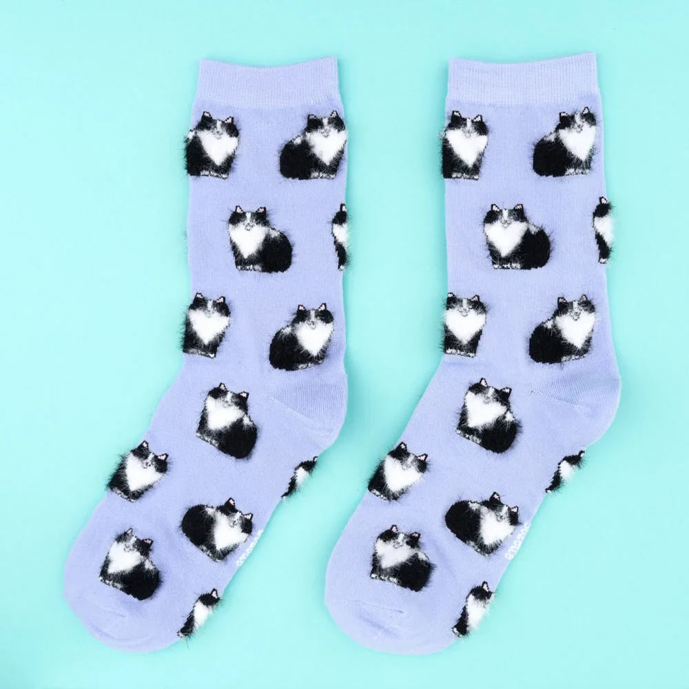CHAUSSETTES CHAT NOIR & BLANC – Image 3