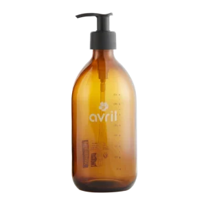 Flacon rechargeable en verre ambré