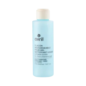 Flacon rechargeable pour gel nettoyant visage