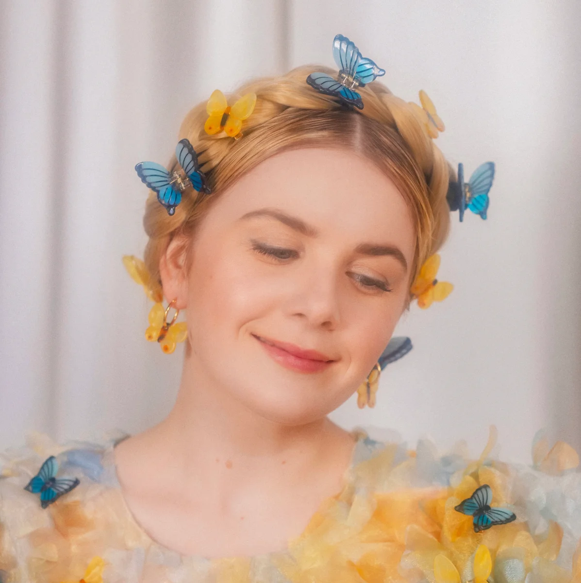 BARRETTE PAPILLON JAUNE – Image 3