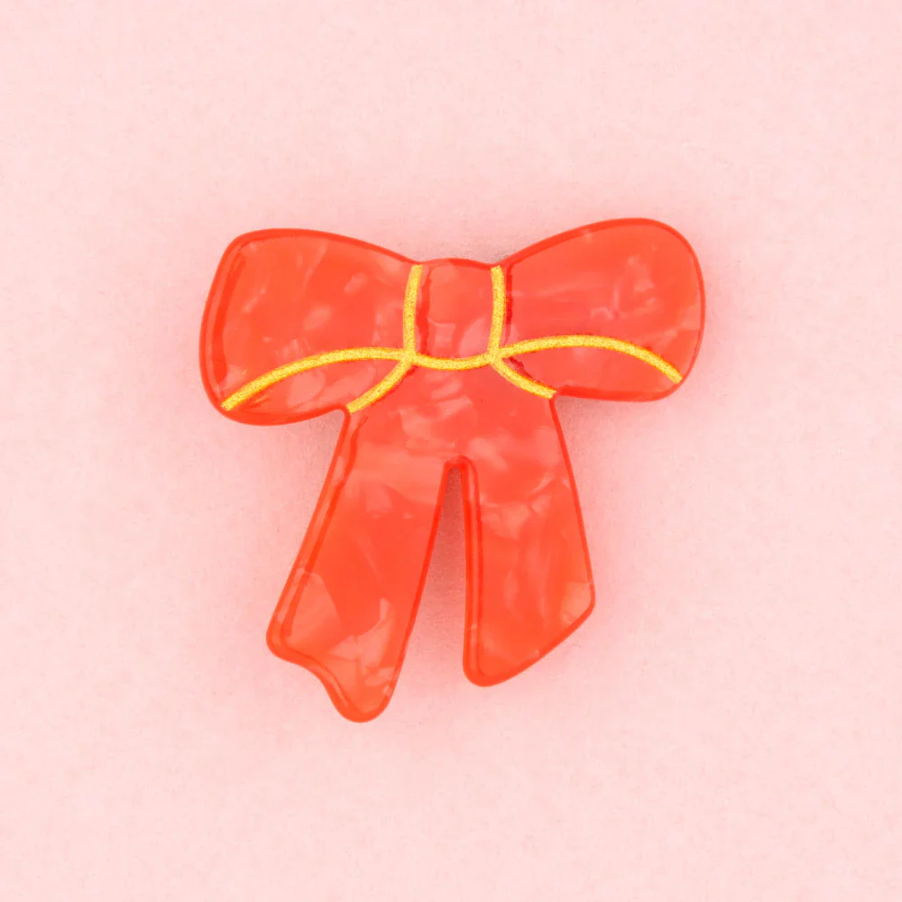 BARRETTE NOEUD ROUGE