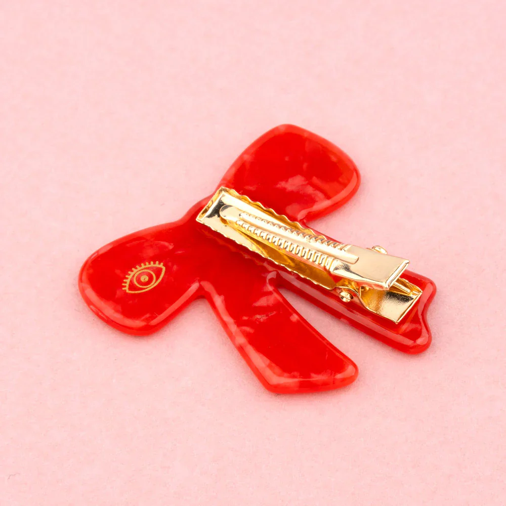 BARRETTE NOEUD ROUGE – Image 5