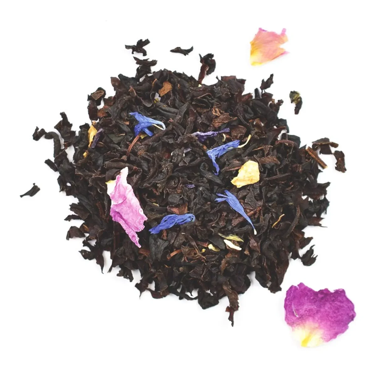 Thé Noir PERLE D'AMOUR - Parfumé et parsemé de rose - Sachet 100g – Image 3