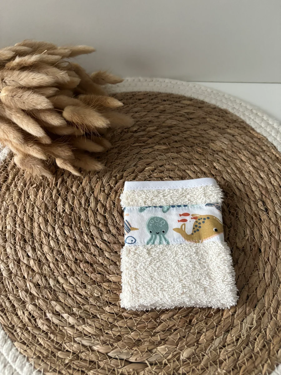 Gant de toilette enfant coloris au choix – Image 4