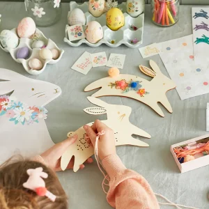 Kit De Broderie En Bois Lapin