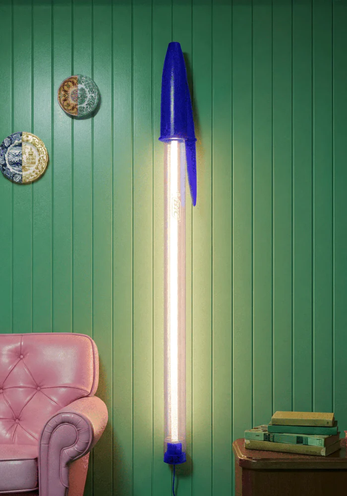 Lampe Bic Bleu