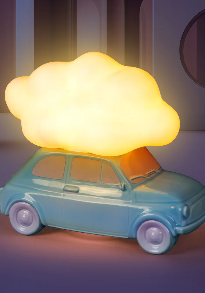 Lampe De Table Nuvola Céramique Bleu – Image 3