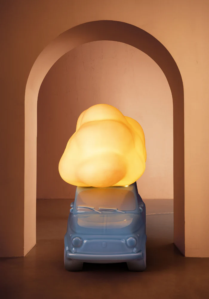 Lampe De Table Nuvola Céramique Bleu – Image 4