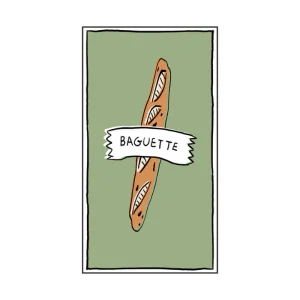 Lot De 15 Serviettes En Papier Rectangle Baguette