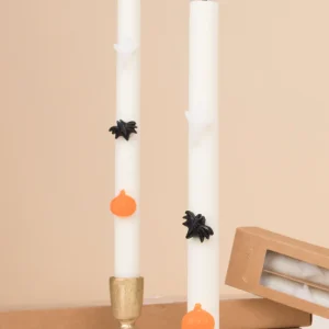 Lot De 2 Bougies Cierges Halloween