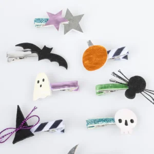 Lot De 8 Barrettes Halloween