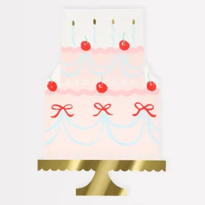 Lot de 8 Assiettes En Papier Motif Gâteau D'Anniversaire