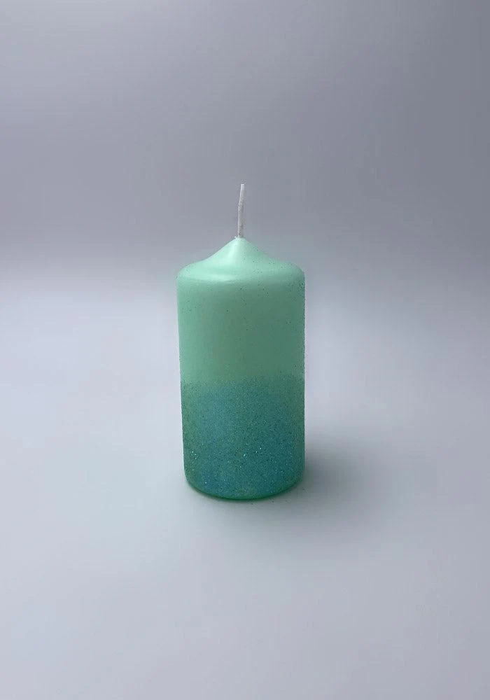 Bougie Dip Dye Glitter Mint – Image 2