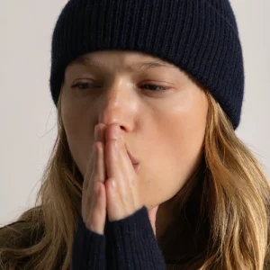 Mitaines Cachemire Marine