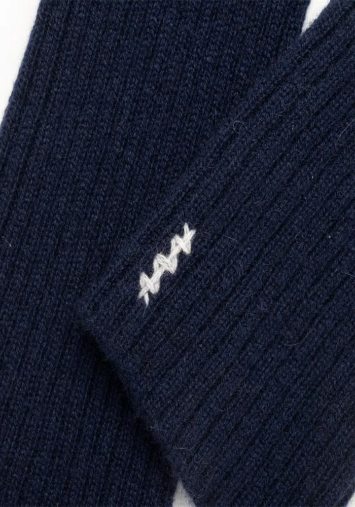 Mitaines Cachemire Marine – Image 4