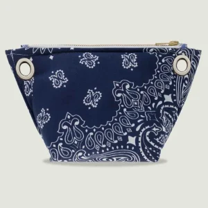 Mini Pochette Oeillets Bandana Navy