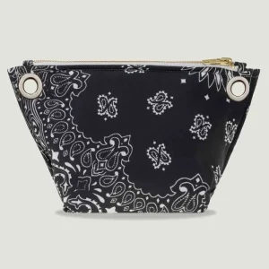 Mini Pochette Oeillets Bandana Noir