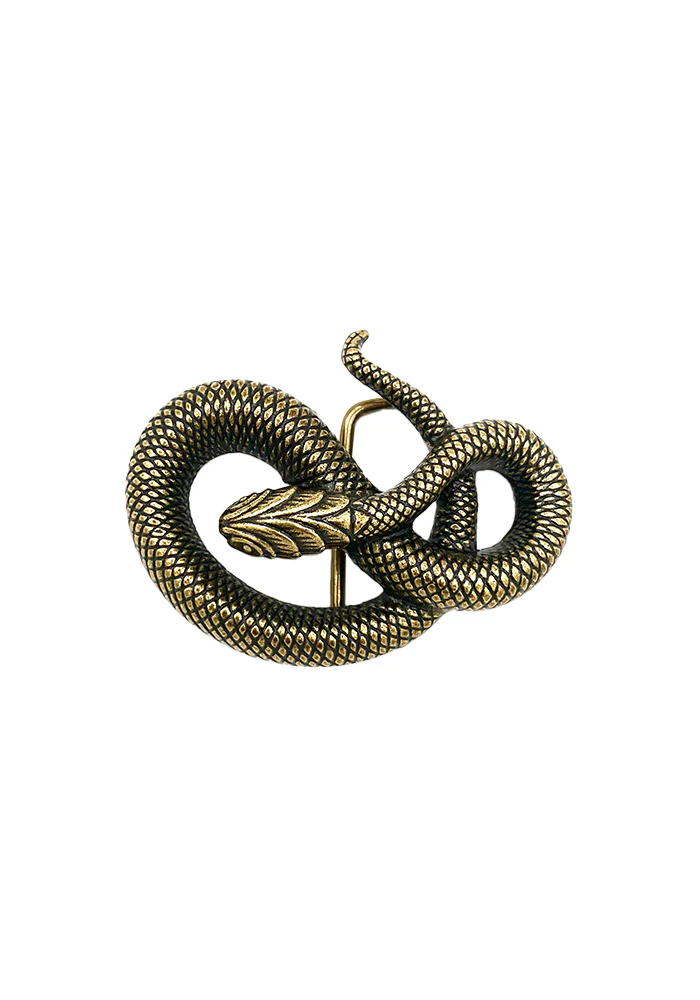 Boucle De Ceinture Serpent Doré – Image 2