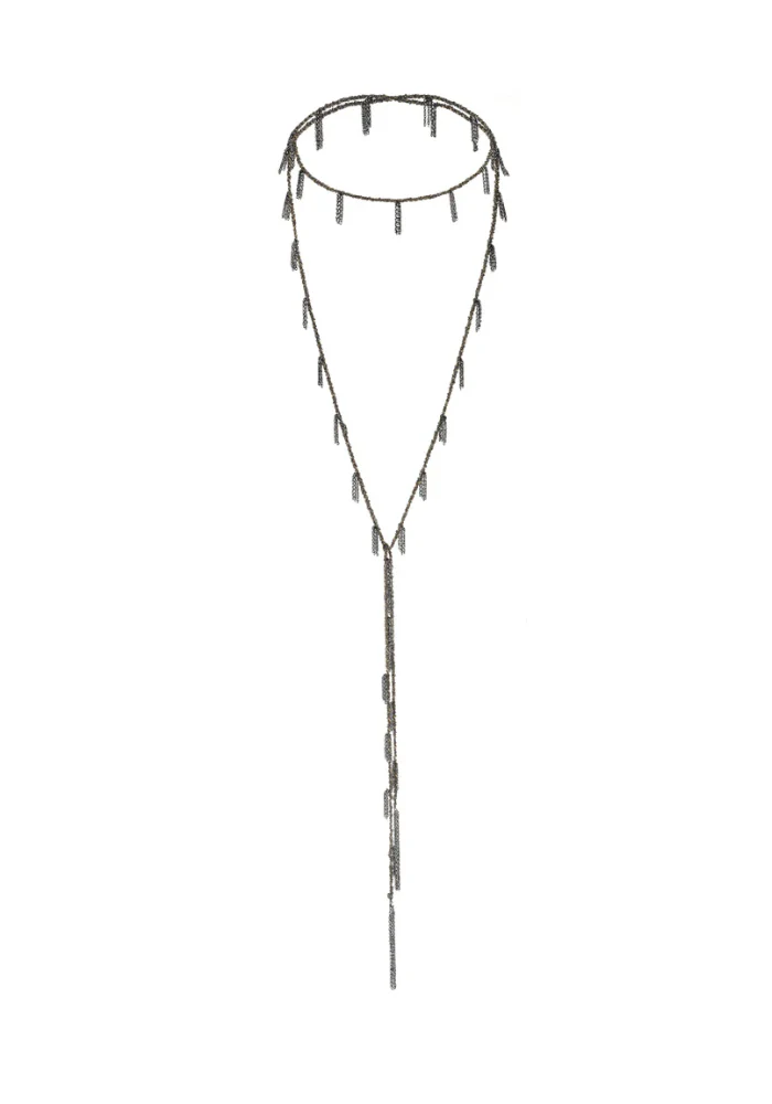 Sautoir N°944 Ruthénium Gold – Image 2