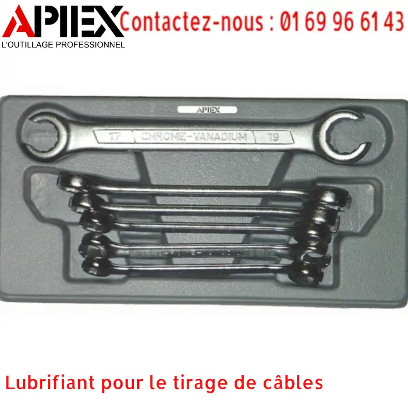 6 Clés à tuyauter 6 pans de 8 à 19 mm – Image 2