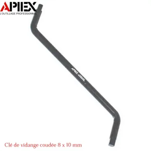 Clé de vidange coudée 8 x 10 mm