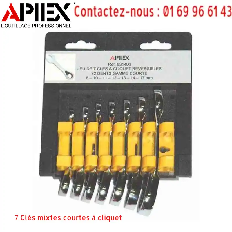 7 Clés mixtes courtes à cliquet – Image 2