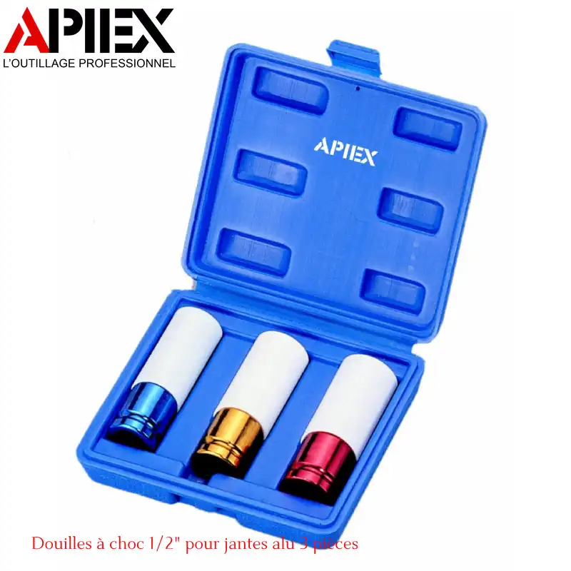 Douilles à choc 1/2" pour jantes alu 3 pièces – Image 2