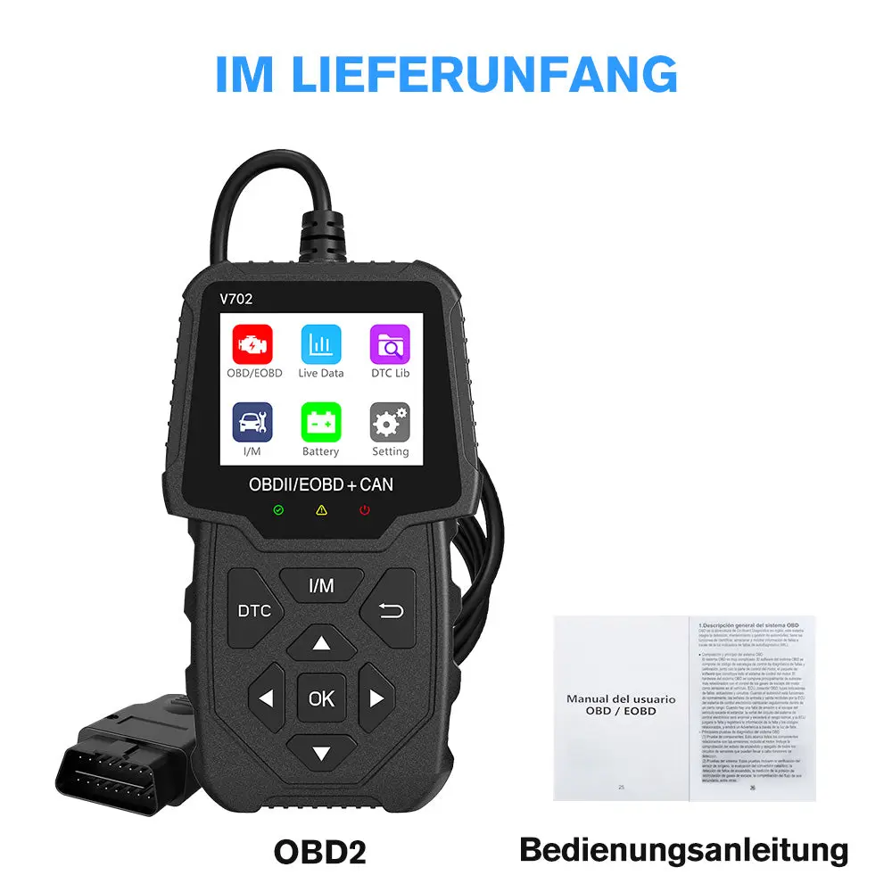 OBD II Diagnosegerät Auto Adapter Motor Fehlerauslesegerät Lesegerät ür Alle Fahrzeuge seit 1996 & Newer – Image 9