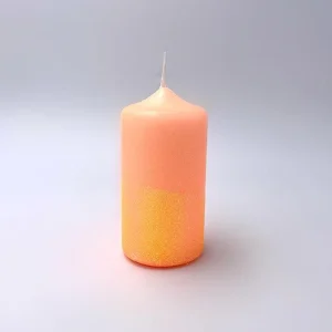 Bougie Dip Dye Glitter Orange