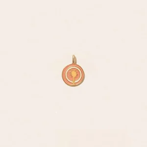 Pendentif Faro Avec Médaille En Résine Rose