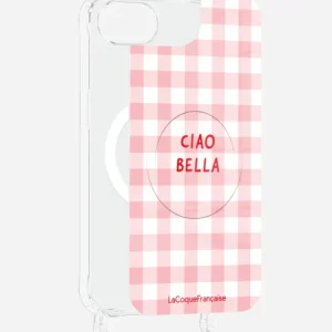 Plaque Magnétique Iphone Vichy Rose Ciao Bella