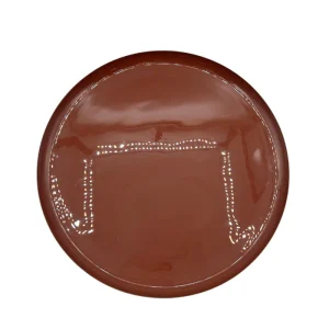 Plateau Rond Marron