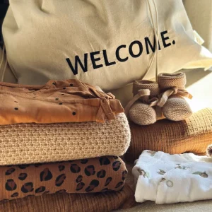 Pochon brodé "WELCOME"