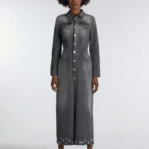 Robe Donna En Jean Gris