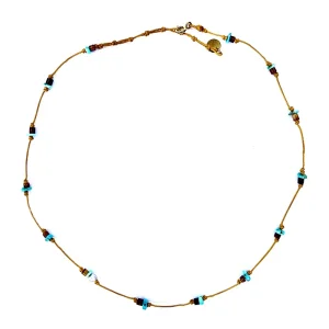 Ras De Cou Turquoise Coquillage Keshi