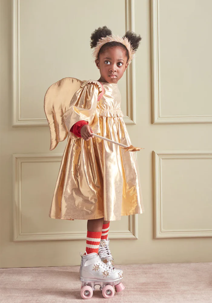 Déguisement Robe D’Ange Dorée 5/6 Ans – Image 5