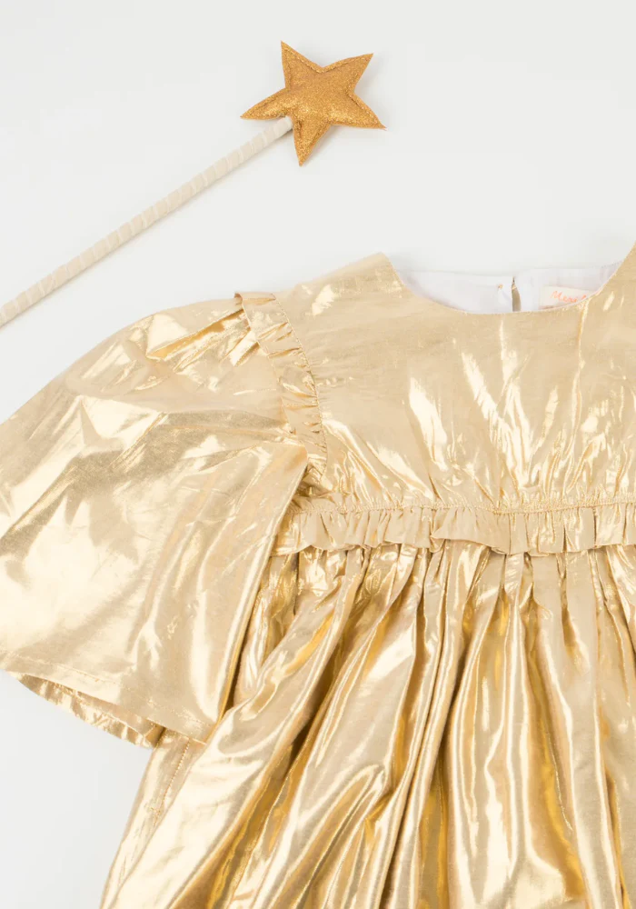 Déguisement Robe D’Ange Dorée 3/4 Ans – Image 3