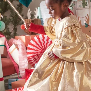 Déguisement Robe D’Ange Dorée 5/6 Ans