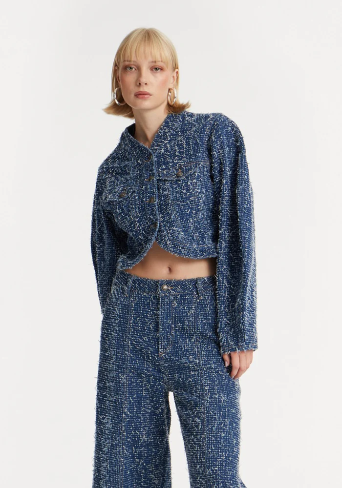 Veste Round Sleeve Denim