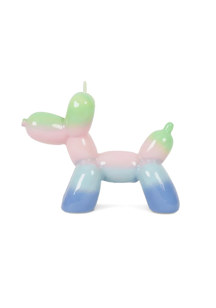 Bougie Chien Ballon Degrade Bleu Rose Et Vert – Image 3