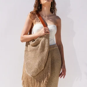 Sac En Crochet Xl Doré