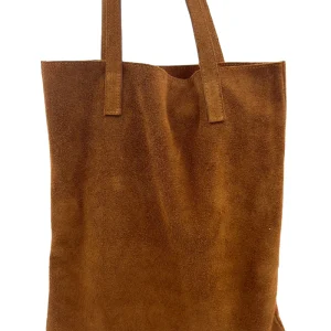Sac Tote Bag Daim Blush Camel