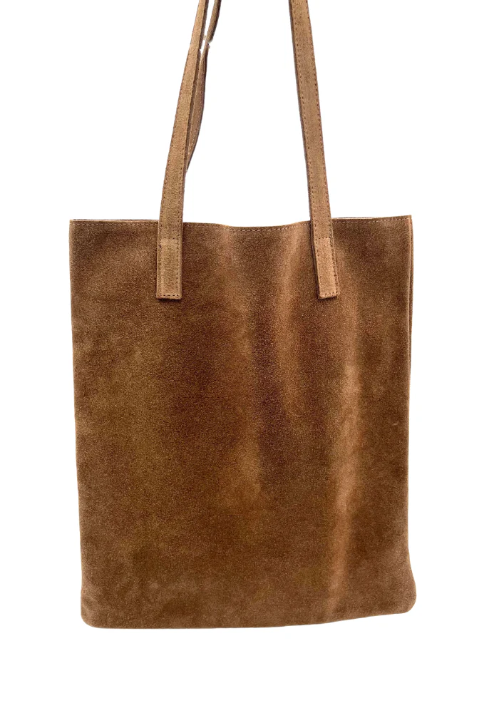 Sac Tote Bag Daim Blush Taupe – Image 2