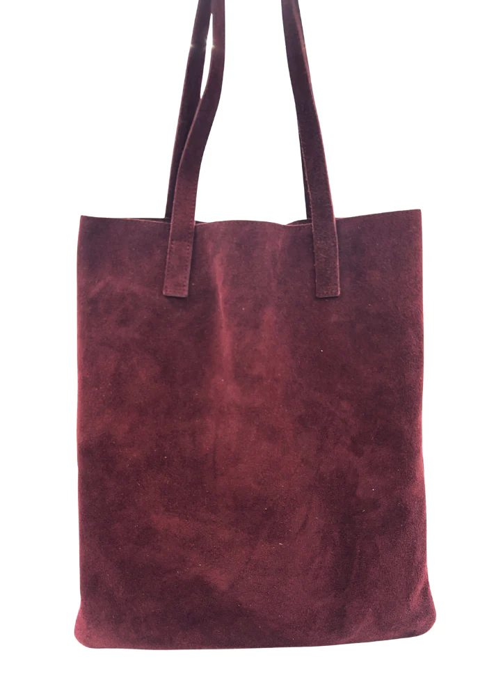 Sac Tote Bag Daim Blush Vigne