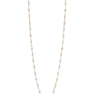 Sautoir Classique Gigi Or Rose Et Résines Opale 60cm